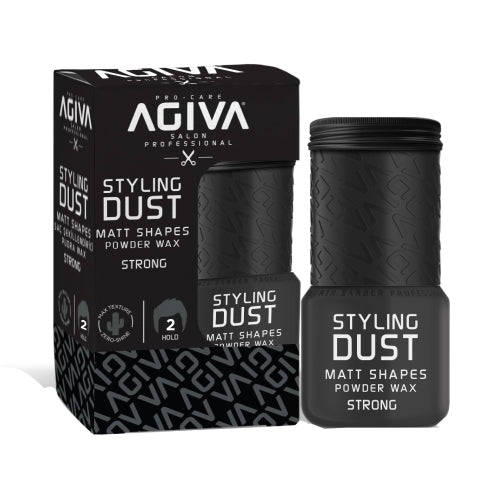 Agiva Styling Dust Powder Wax 02 BLACK Strong 20mL