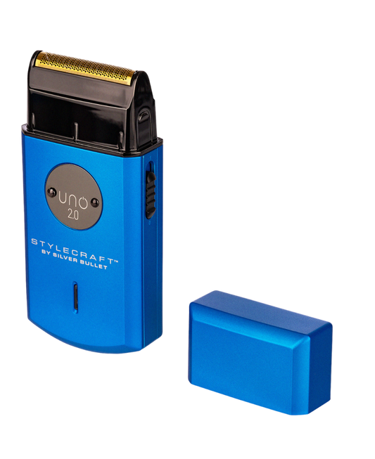 STYLECRAFT BY SILVER BULLET UNO SINGLE FOIL SHAVER BLUE no