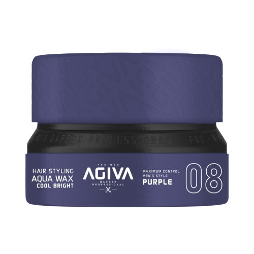 Agiva Hair Wax 08 PURPLE Aqua Wax Cool Bright 155mL