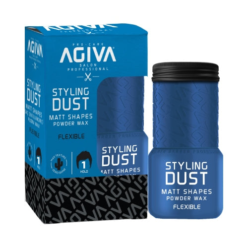 Agiva Styling Dust Powder Wax 01 BLUE Flexible 20mL