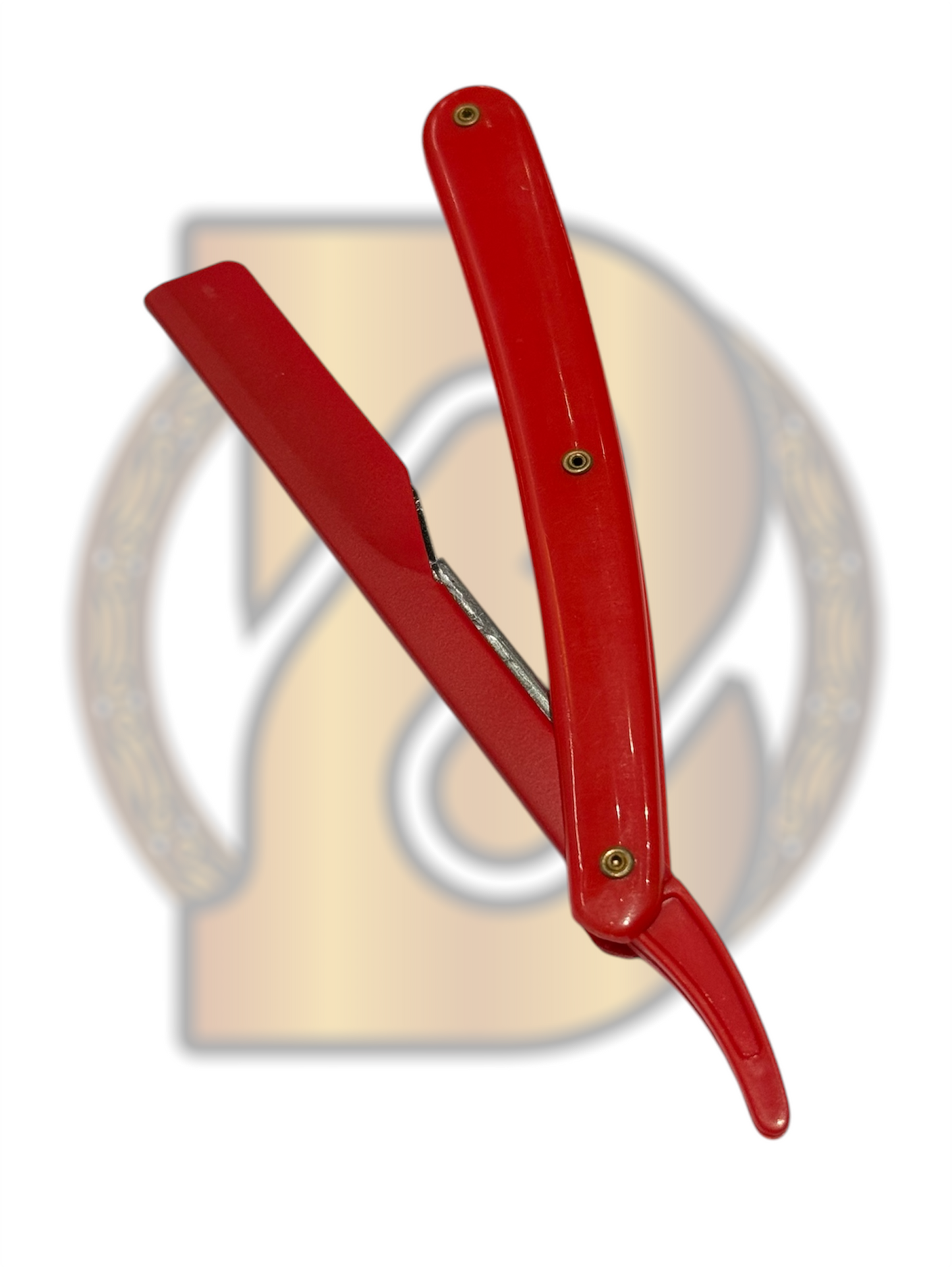 HAIR BENDERS RED STRAIGHT RAZOR FOR DISPOSABLE BLADES