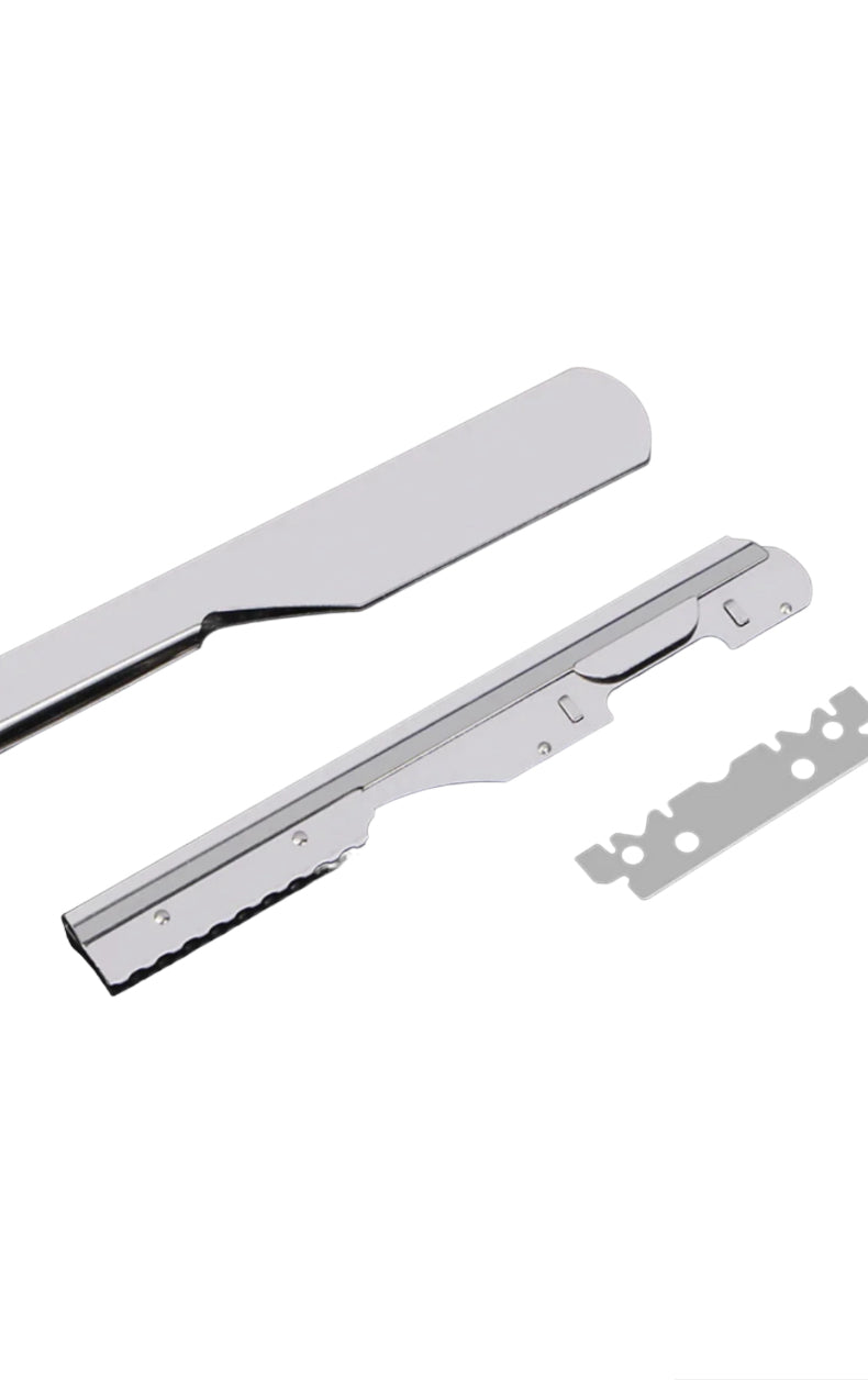 MODERN WHITE STRAIGHT RAZOR