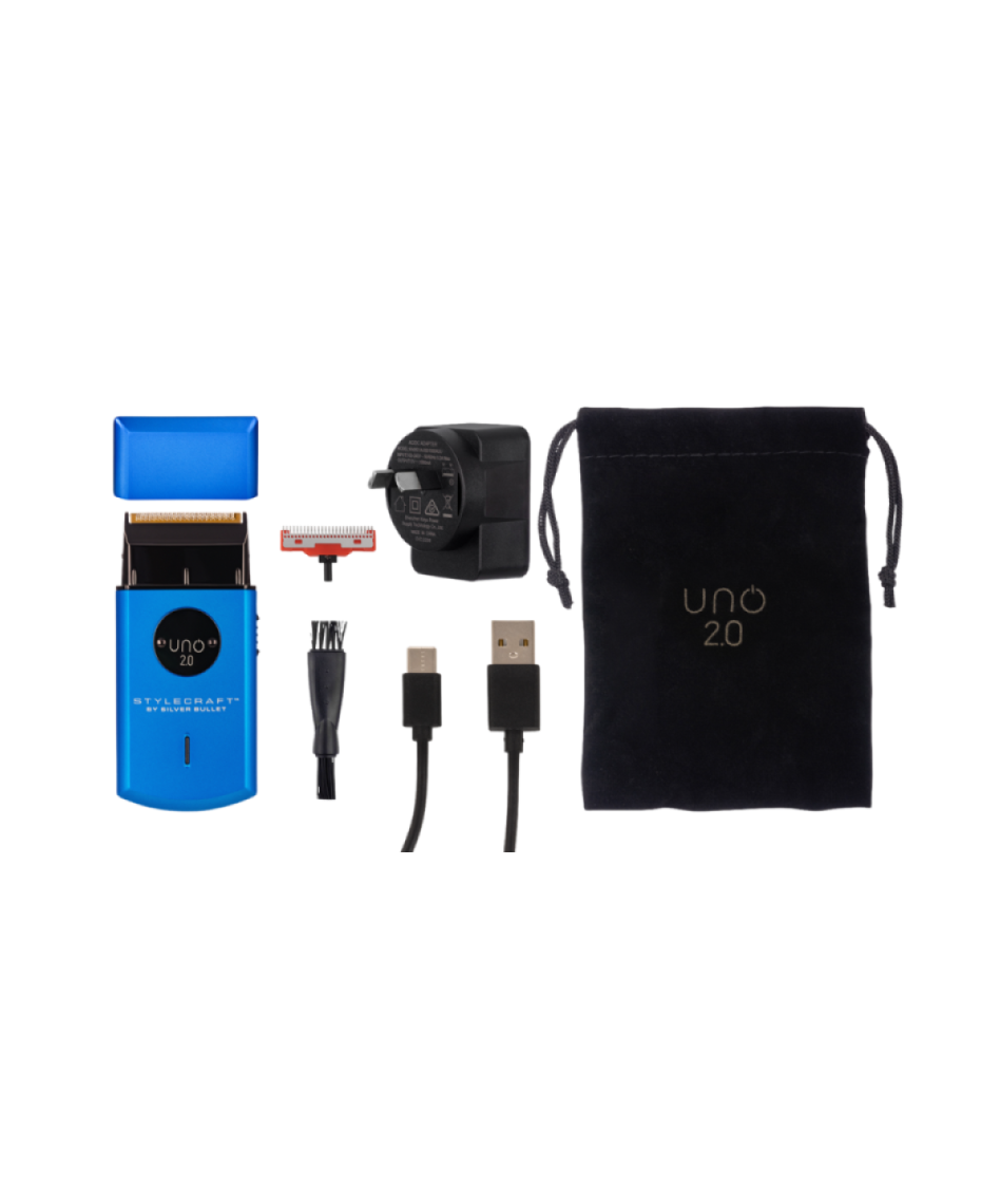 STYLECRAFT BY SILVER BULLET UNO SINGLE FOIL SHAVER BLUE no