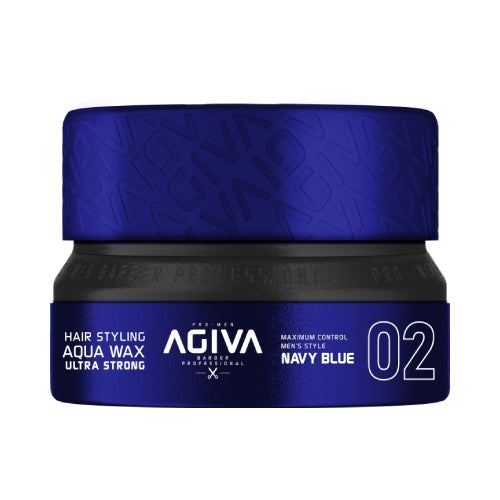 Agiva Hair Wax 02 NAVY BLUE Aqua Wax Ultra Strong 155mL