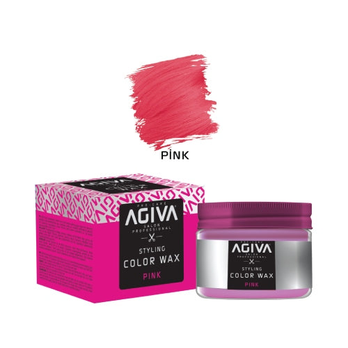 Agiva Styling Hair Color Wax Pink 120G