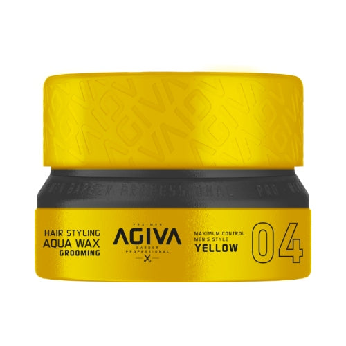 Agiva Hair Wax 04 YELLOW Aqua Wax Grooming 155mL