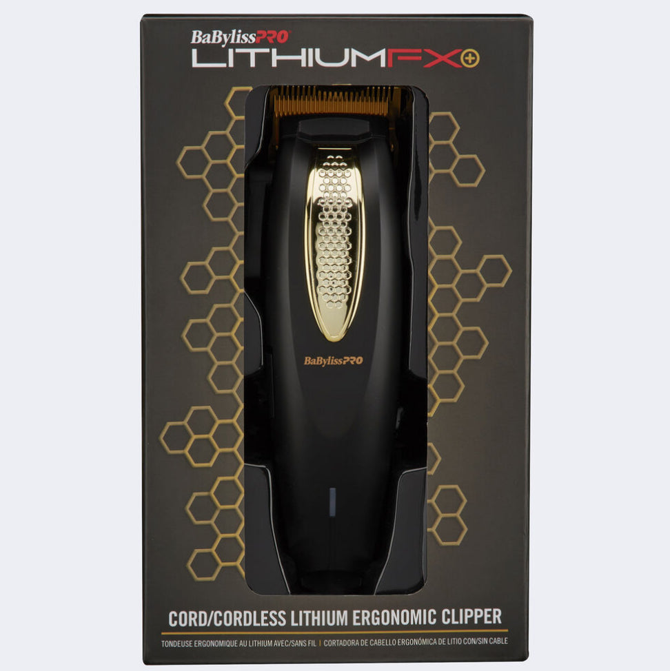 BABYLISSPRO® LITHIUMFX CORD/CORDLESS LITHIUM ERGONOMIC CLIPPER