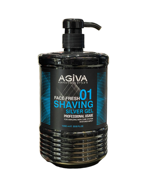 agiva face fresh 01 shaving silver gel 1000ml