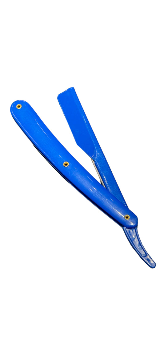 BLUE STRAIGHT RAZOR FOR DISPOSABLE BLADES